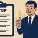 Illustration showing a checklist being completed with the Dubai skyline in the background and text reading “How to Start a Business in Dubai (2025) – Step-by-Step Guide”.