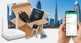 Person setting up DEWA, Wi-Fi, and Emirates ID after moving to Dubai