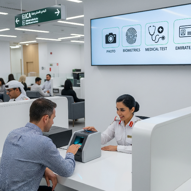 Emirates ID biometrics and application process in Dubai