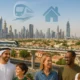 Diverse expats exploring top residential neighborhoods in Dubai
