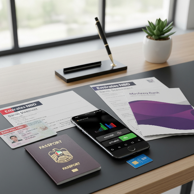 Documents needed to open a bank account and get SIM in Dubai