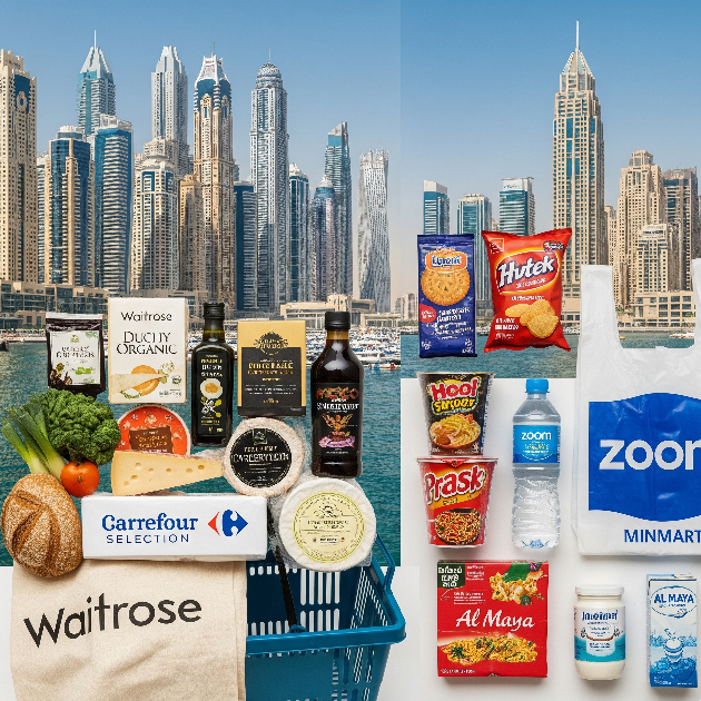 Grocery and convenience options in Downtown Dubai and Dubai Marina