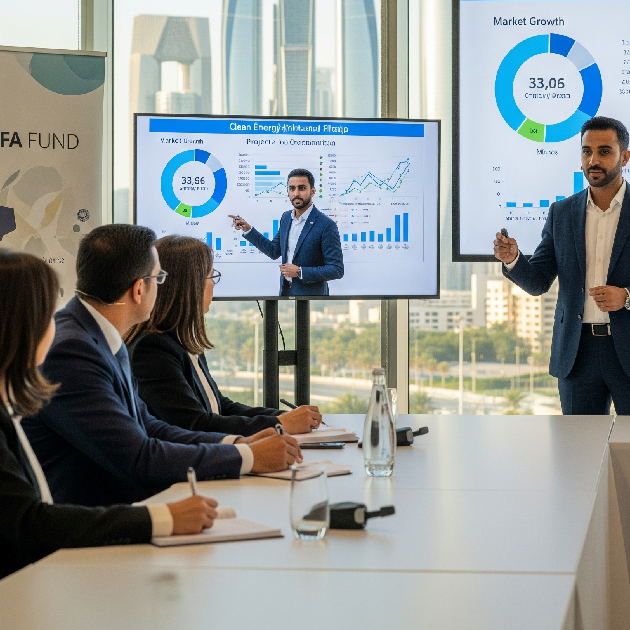 Emirati founder pitching to Khalifa Fund panel for clean energy startup support